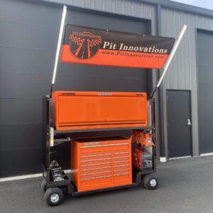 Pit Lights, Pit Cart Lights, Tire Cart Lights, Modular Cart Chassis, Tire Cart, Pit Cart, Tool Cart, Pit Innovations, led pit lights, pit light brackets